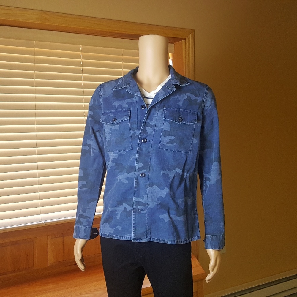 Gap Blue Camouflage Overshirt - NWT